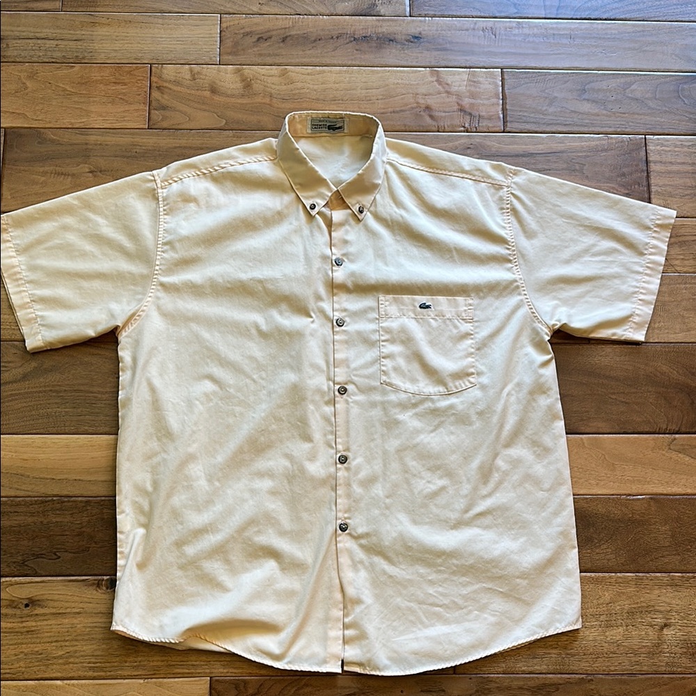 Vintage Lacoste bootleg button down shirt